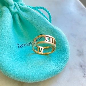 Tiffany & Co. 18k Atlas Open Ring Rose Gold Size5